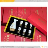  BỘ BÌNH LY SỨ MẠ VÀNG 02 (ABIC) 