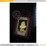  TRANH THUYỀN MẠ VÀNG 24K 