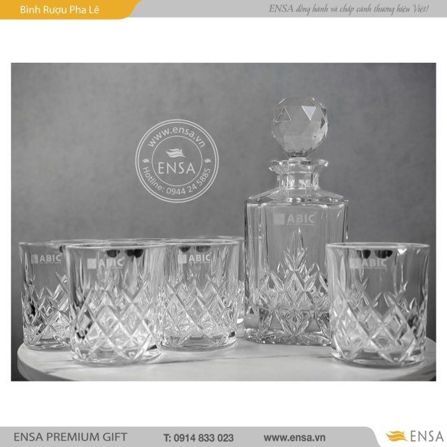  BỘ BÌNH RƯỢU PHA LÊ WHISKEY BRIXTON (ABIC) 