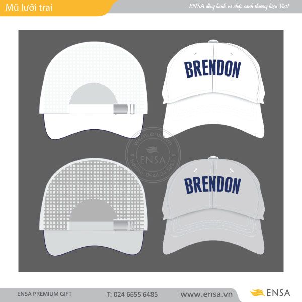  MŨ LƯỠI TRAI 03 (BRENDON) 
