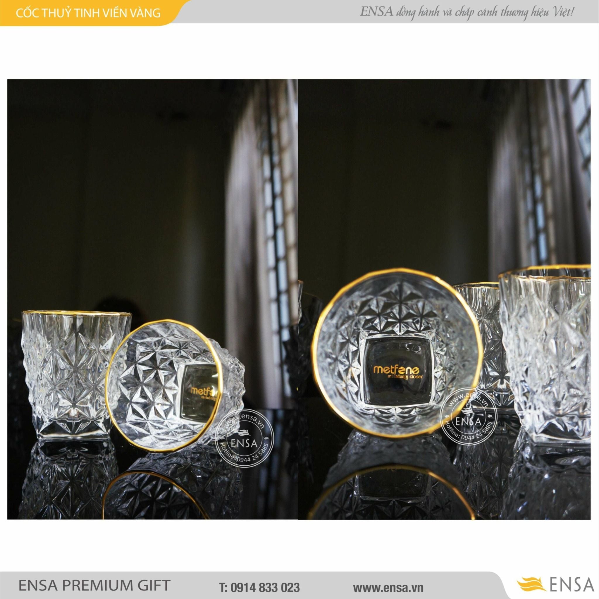  BỘ CỐC THỦY TINH CAO CẤP 01 (METFONE) 