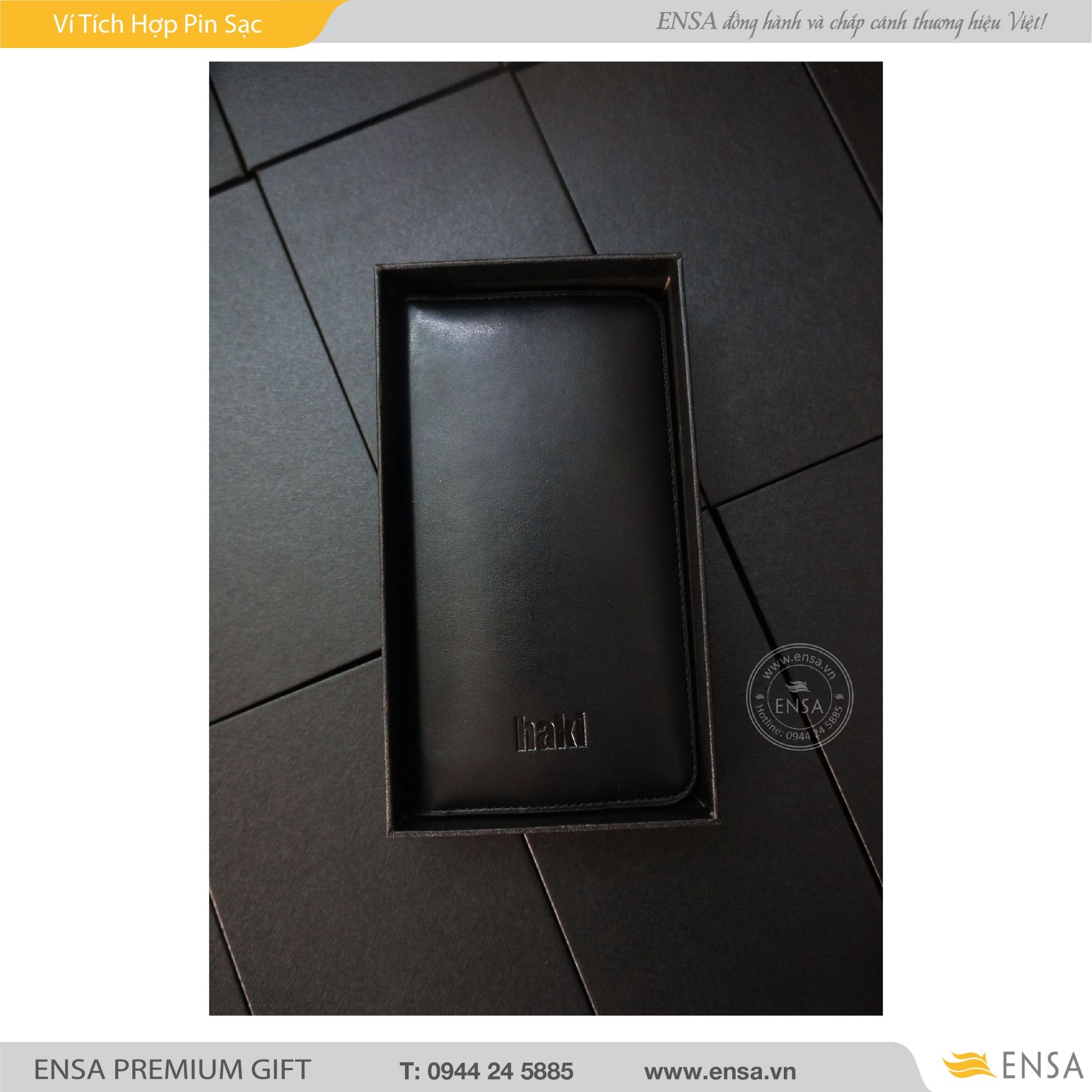  VÍ TÍCH HỢP PIN SẠC 01 (HAKI) 