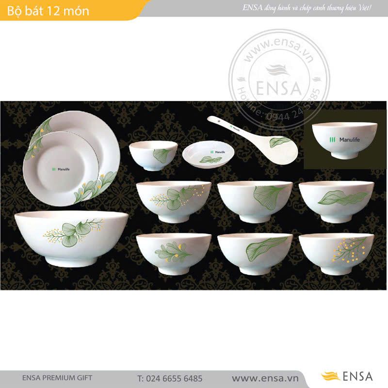  BỘ BÁT ĐĨA 04 (MANULIFE) 