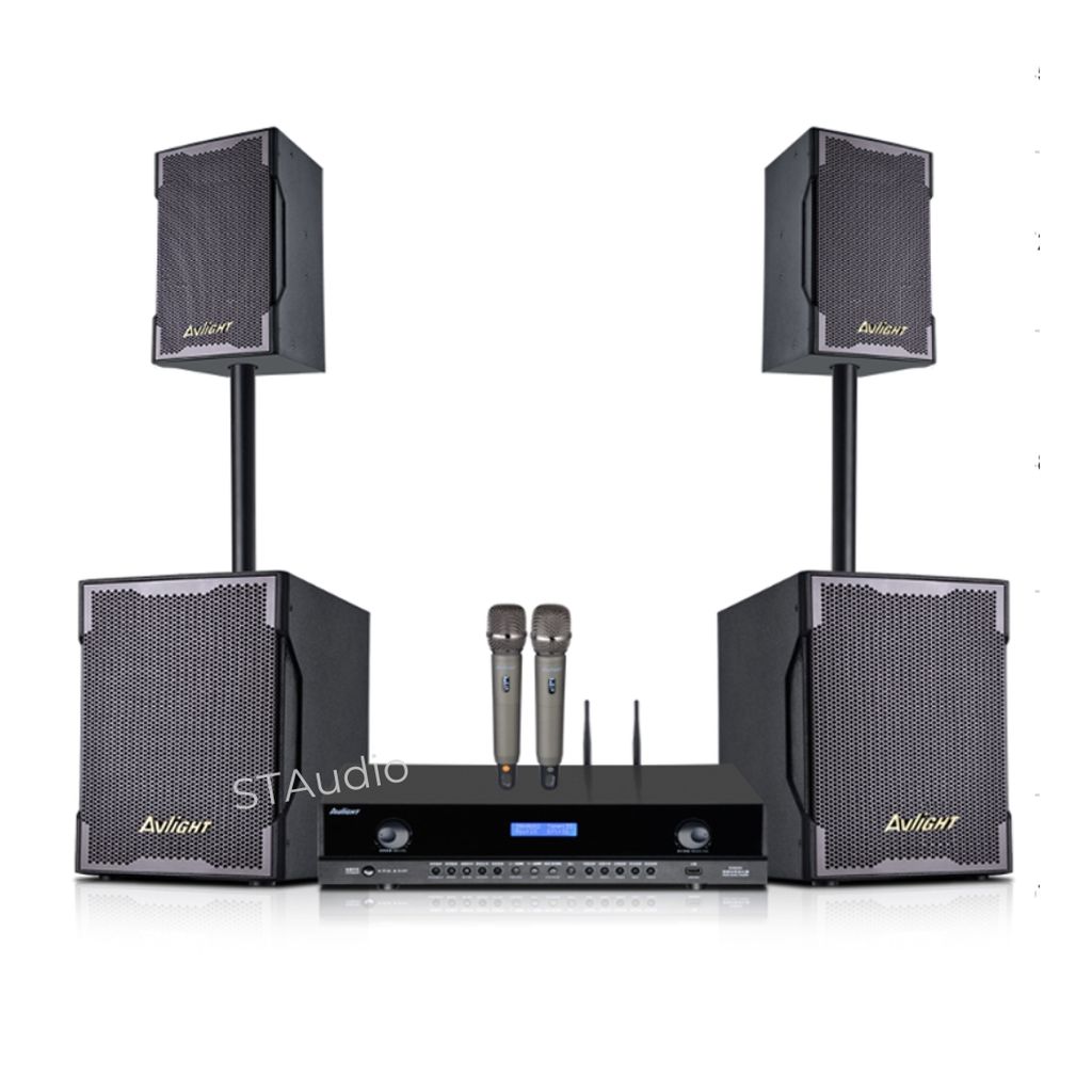 Dàn Karaoke Biểu Diễn Avlight K10 | Kết nối USB/AUX/Bluetooth