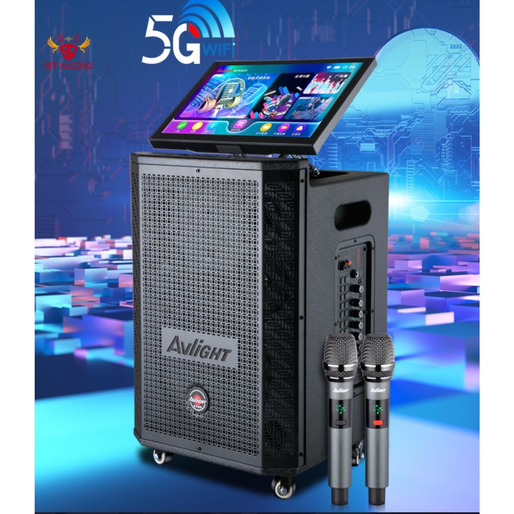 Loa Kéo Karaoke Avlight D26 | Màn Hình Cảm Ứng 18,5 inch | Chính Hãng