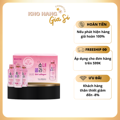 Nước Uống Collagen Trẻ Hóa Da GIRL COLLAGEN Thủy Phân 100ml x 10 chai