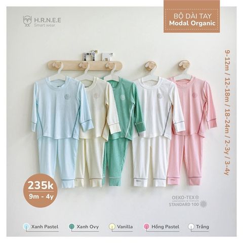 Bộ dài tay Hrnee Modal organic