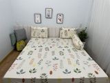 Ga chống thấm Ú òa thun lạnh Premium lá cây be 1m8*2m