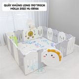 Quây trơn Holla khủng long ghi 1m9*1m9