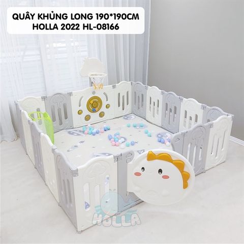 Quây trơn Holla khủng long ghi 1m9*1m9