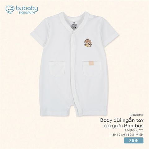 Body đùi ngắn tay cài giữa Bambus Bubaby BBB230206.06ML43