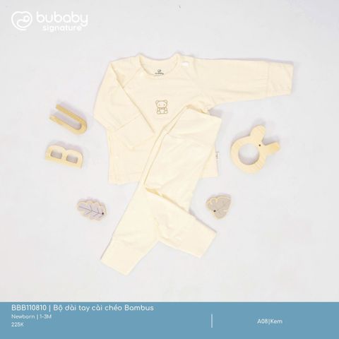 Bộ dài tay cài chéo Bambus Bubaby BBB110810.0NBA08