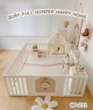 Quây full Happy Home HP 231 kèm giá kệ đồ chơi 230 + Thảm Honper