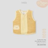 Áo gile màu vàng thêu đáp gấu trang trí Nous NB2W24-OT1-U01-PY-12M