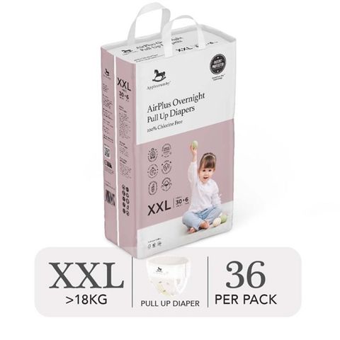 Bỉm tã quần Applecrumby Airplus Overnight Mega