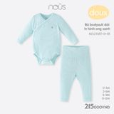 Bộ bodysuit dài in hình ong xanh Nous