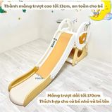Cầu trượt gấp gọn kèm bóng rổ, ném vòng Gấu nâu Brown Finley