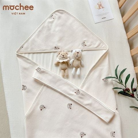 Ủ choàng Cotton tổ ong Mochee