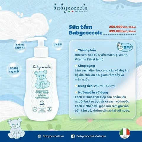 Sữa tắm chiết suất hoa sen Babycoccole