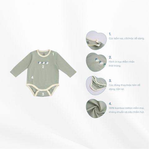 Body Bubaby chip dài tay cài vai Gloute