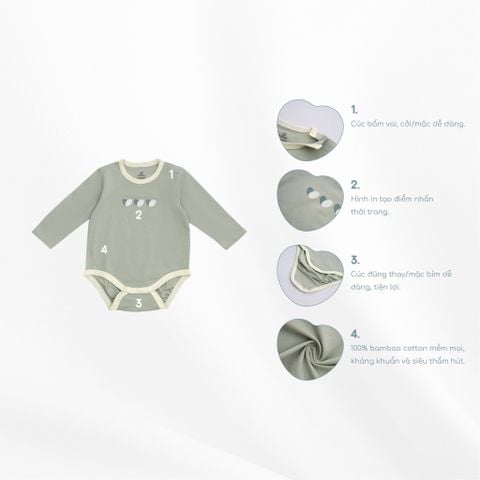 Body Bubaby chip dài tay cài vai Gloute