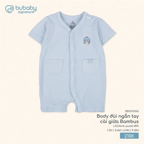Body đùi ngắn tay cài giữa Bambus Bubaby BBB230206.06ML43
