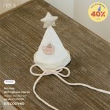 Mũ chóp đính ngôi sao màu be Nous NE2S25-AH1-M04-SW-FS