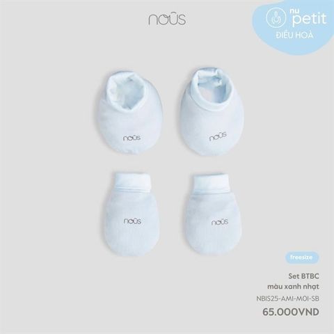 Set bao tay, bao chân màu xanh nhạt Nous NB1S25-AM1-M01-SB-FS