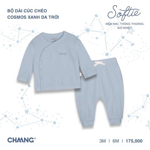 Bộ dài tay Chaang cúc chéo