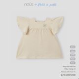 Váy dài màu be thêu trang trí 6M Nous NE3S25-DR1-F02-PE-6M