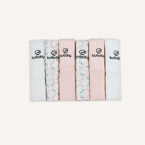 Khăn sữa Muslin pack 6 Bubaby AMU104806.FREA01