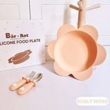 Đĩa ăn dặm Bar-Rot silicon