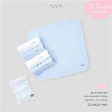 Set 5 khăn sữa mix màu xanh trắng Nous NB2W24-AU1-U31-SB-FS