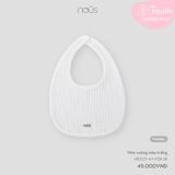 Yếm vuông màu trắng Nous NB2S25-AY1-F08-SB-FS