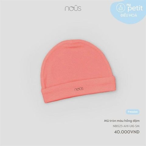 Mũ tròn màu hồng đậm Nous NB1S25-AH1-U16-SM-FS