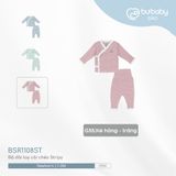Bộ dài tay cài chéo Stripy Bubaby