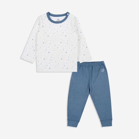 Bộ dài tay cài vai Bambus Harmony Bubaby
