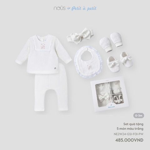 Set quà tặng 5 món màu trắng Nous