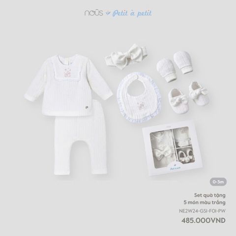 Set quà tặng 5 món màu trắng Nous