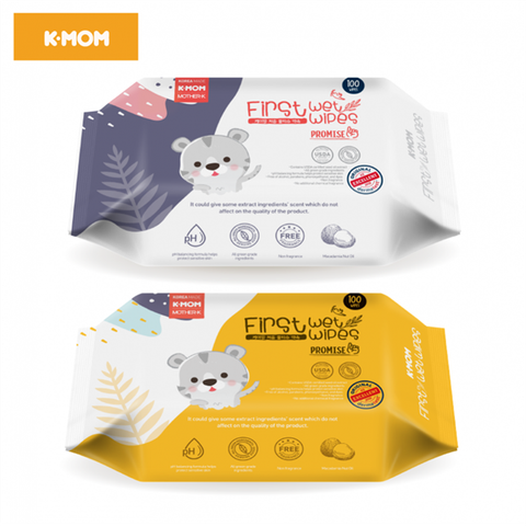 Khăn ướt K-MOM ( 100 tờ ) - Không màu - 100 tờ