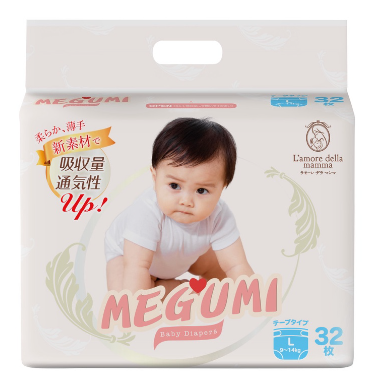 Bỉm dán Megumi nội địa Nhật size L - L32