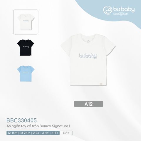 Áo ngắn tay cổ tròn Bamco Signature 1 Bubaby
