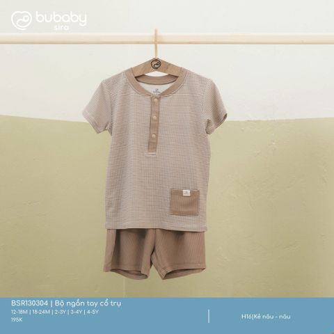 Bộ ngắn tay cổ trụ Bubaby BSR130304.03YH17
