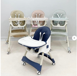Ghế ăn dặm Umoo có bánh gấp gọn