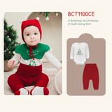 Bộ Body chip dài tay,kèm quần cạp cao Joyeux Noel Bubaby BCT1100NE.03MI05