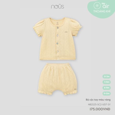 Bộ cộc tay màu vàng Nous NB2S25-SC2-U07-SY-0M