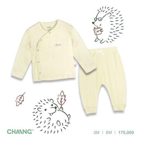 Bộ dài tay Chaang cúc chéo