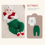 Bộ Body chip dài tay,kèm quần cạp cao Joyeux Noel Bubaby BCT1100NE.03MI05