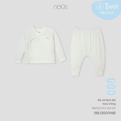 Bộ cài lệch dài màu trắng Nous NB2S25-SC3-U01-SW-0M