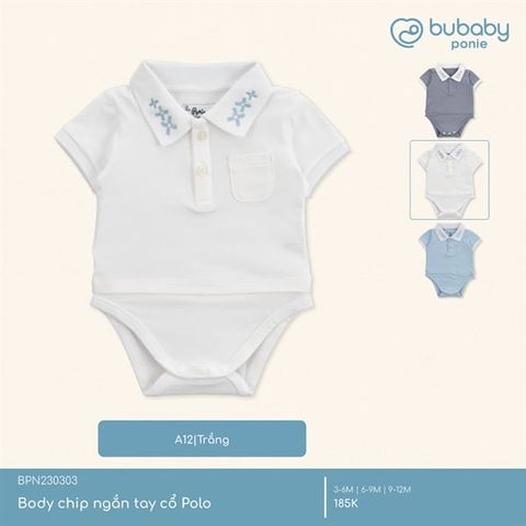 Body chip ngắn tay cổ Polo Bubaby BPN230303.06MM81